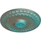 Ekena Millwork Linus Ceiling Medallion, Hand-Painted Copper Green Patina, 11 1/4"OD x 1 1/8"P CM11LICGS - alternate 4